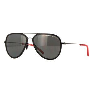 A0651Z New PORSCHE DESIGN Black Polarised Aviator P8691 A Sunglasses Women